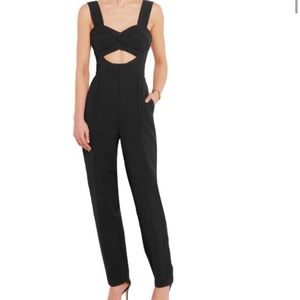 Self Portrait Lulu cutout ponte jumpsuit. Make offers for discounts
